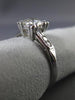 ANTIQUE .65CT OLD MINE DIAMOND 14K WHITE GOLD 3D FILIGREE ENGAGEMENT RING #23431