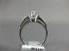 ESTATE 1.02CT DIAMOND & AAA SAPPHIRE 14KT WHITE GOLD 3D ENGAGEMENT RING