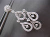 ESTATE LARGE 2.45CT ROUND DIAMOND 14KT WHITE GOLD CHANDALIER FLOATING EARRINGS