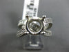 LARGE 1.72CT ROUND & BAGUETTE DIAMOND 18KT WHITE GOLD SEMI MOUNT ENGAGEMENT RING