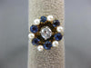 ANTIQUE .85CT OLD MINE DIAMOND AAA SAPPHIRE & PEARL 14K YELLOW GOLD RING #21998