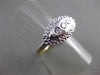 ESTATE .14CT DIAMOND 14KT WHITE & YELLOW GOLD MARQUISE SHAPE 3 STONE RING #21029