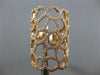 MASSIVE 1.75CT DIAMOND 14KT ROSE GOLD MULTI SHAPE FILIGREE RECTANGULAR WEB RING