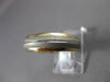 ESTATE 14KT WHITE & YELLOW GOLD CLASSIC SOLID WEDDING BAND RING 6mm #23222