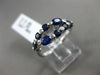 ESTATE 1.27CT DIAMOND & SAPPHIRE 14KT WHITE GOLD MULTI SHAPE INFINITY LOVE RING