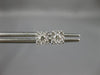ESTATE .25CT DIAMOND 14K WHITE GOLD CLASSIC SQUARE ROUND CLUSTER STUD EARRINGS