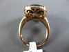 EXTRA LARGE 15.52CT WHITE & BLACK DIAMOND 14KT ROSE GOLD 3D SQUARE RING PENDANT