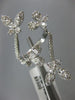 ESTATE EXTRA LARGE 1.73CT DIAMOND 18KT WHITE GOLD 3D MULTI BUTTERFLY LOVE RING