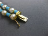 ANTIQUE WIDE & LONG AAA SOUTH SEA PEARL & BLUE ENAMEL 18KT YELLOW GOLD BRACELET