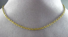 ESTATE 14KT YELLOW GOLD CABLE FLAT STRIPE LINK BY THE YARD NECKLACE CHAIN #24730