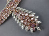 ESTATE EXTRA LARGE 51.11CT WHITE & PINK DIAMOND 18KT WHITE & ROSE GOLD NECKLACE