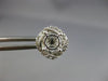 ESTATE .30CT DIAMOND 18K WHITE GOLD 3D SQUARE JACKET SEMI MOUNT STUD EARRINGS