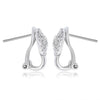 .81CT DIAMOND 14KT WHITE GOLD 3D SOLITAIRE ROUND DOUBLE HALO CLIP ON EARRINGS