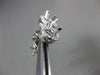 ESTATE .21CT DIAMOND 18K WHITE GOLD CLASSIC 4 PRONG SEMI MOUNT STUD EARRINGS E/F