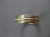 ESTATE WIDE 14KT WHITE & YELLOW GOLD ROPE WEDDING ANNIVERSARY RING 6mm #23574