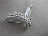ESTATE .52CT ROUND CUT DIAMOND 14KT WHITE GOLD V SHAPE FLOATING PENDANT #11949