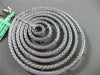 ESTATE MASSIVE 1.23CT DIAMOND 18KT WHITE GOLD ETOILE WOVEN MESH CIRCULAR PENDANT