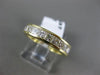 ESTATE 1.44CT PRINCESS DIAMOND 14KT YELLOW GOLD WEDDING ANNIVERSARY RING #12437
