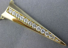 ESTATE .50CT DIAMOND 14K YELLOW GOLD 3D TRILLION TRIANGULAR ANCHOR LOVE NECKLACE