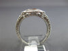 ESTATE WIDE .92CT DIAMOND & AAA YELLOW SAPPHIRE 14KT WHITE GOLD ENGAGEMENT RING