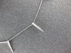 ESTATE .15CT DIAMOND 14KT WHITE GOLD 3D CLASSIC BY THE YARD SPIKY FUN NECKLACE