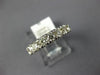 ESTATE 1.08CT DIAMOND 14KT WHITE GOLD 3D NINE STONE COMFORT FIT ANNIVERSARY RING