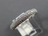 ESTATE .70CT DIAMOND 14K WHITE GOLD CLASSIC PAVE WEDDING ANNIVERSARY RING #20777