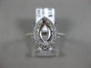 ESTATE .21CT DIAMOND 14KT WHITE GOLD CLASSIC MARQUISE SEMI MOUNT ENGAGEMENT RING