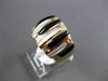 ESTATE LARGE 0.16CT DIAMOND 14KT YELLOW GOLD ONYX & MOTHER OF PEARL RING