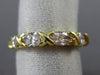 ESTATE 2.10CT MARQUISE CUT DIAMOND 18K YELLOW GOLD 3D CLASSIC X LOVE RING #23752