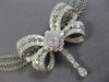 LARGE 2.20CT DIAMOND 18K WHITE GOLD HANDCRAFTED FILIGREE BY THE YARD NECKLACE