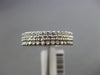 ESTATE WIDE 1.0CT DIAMOND 14K WHITE GOLD 3 ROW ETERNITY WEDDING ANNIVERSARY RING