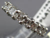 ESTATE 3.40CT PRINCESS DIAMOND PLATINUM GOLD 3D ETERNITY ANNIVERSARY RING #17289