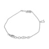 ESTATE .08CT DIAMOND 14KT WHITE GOLD 3D CLASSIC GUITAR MUSICAL NOTE FUN BRACELET