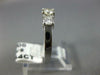 .64CT DIAMOND 14KT WHITE GOLD 3 STONE PAST PRESENT FUTURE ENGAGEMENT RING #1569