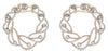 ESTATE LARGE 3.30CT DIAMOND 18KT WHITE & ROSE GOLD CIRCULAR ETOILE STUD EARRINGS