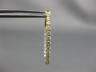 ESTATE LARGE 1.06CT DIAMOND 18KT YELLOW GOLD 3D INSIDE OUT OVAL HANGING EARRINGS