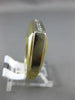 ESTATE .31CT ROUND DIAMOND 14KT YELLOW GOLD 3D 5 STONE RECTANGULAR MENS RING
