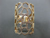 MASSIVE 1.75CT DIAMOND 14KT ROSE GOLD MULTI SHAPE FILIGREE RECTANGULAR WEB RING