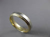 ESTATE 14KT YELLOW GOLD CLASSIC MILGRAIN HANDCRAFTED WEDDING BAND RING 5mm 23190