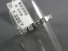 ESTATE 1.22CT DIAMOND 14K WHITE GOLD 3D ETERNITY WEDDING ANNIVERSARY RING #18621