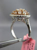 ESTATE WIDE 2.0CT MULTI COLOR DIAMOND 18KT WHITE & ROSE GOLD 3D ANNIVERSARY RING