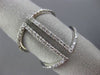 ESTATE WIDE .45CT DIAMOND 14KT WHITE GOLD 3D DOUBLE BAR RECTANGULAR FUN RING