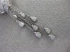 ESTATE LARGE 2.23CT DIAMOND 18KT WHITE GOLD 3D HEART JOURNEY LARIAT LOVE PENANT