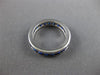 ESTATE 1.20CT AAA ROUND SAPPHIRE 14KT WHITE GOLD 3D CHANNEL ETERNITY RING #22442
