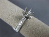 ESTATE .50CT DIAMOND 14KT WHITE GOLD MILGRAIN SEMI MOUNT ENGAGEMENT RING #17725
