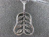 ESTATE LARGE 2.07CT DIAMOND 18KT WHITE GOLD ROUND & MARQUISE EXOTIC PEAR PENDANT