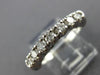 ESTATE .60CT ROUND CUT DIAMOND 14KT WHITE GOLD 7 STONE ANNIVERSARY RING #7831
