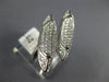 ESTATE LARGE .68CT DIAMOND 18KT WHITE GOLD 3D CLASSIC DOUBLE CANOE FUN LOVE RING