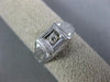 ANTIQUE .05CT OLD MINE DIAMOND 14KT WHITE GOLD 3D CLASSIC ENGAGEMENT PINKY RING